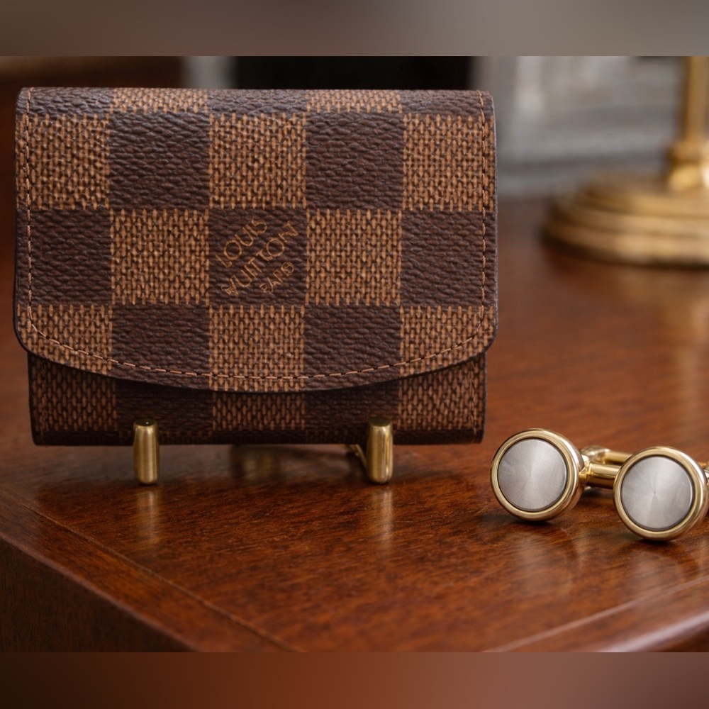 ❌SOLD❌Louis Vuitton Damier Ebene Cufflink case